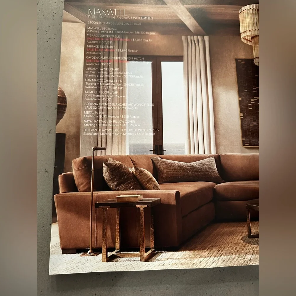 Restoration hardware magazine soft cover